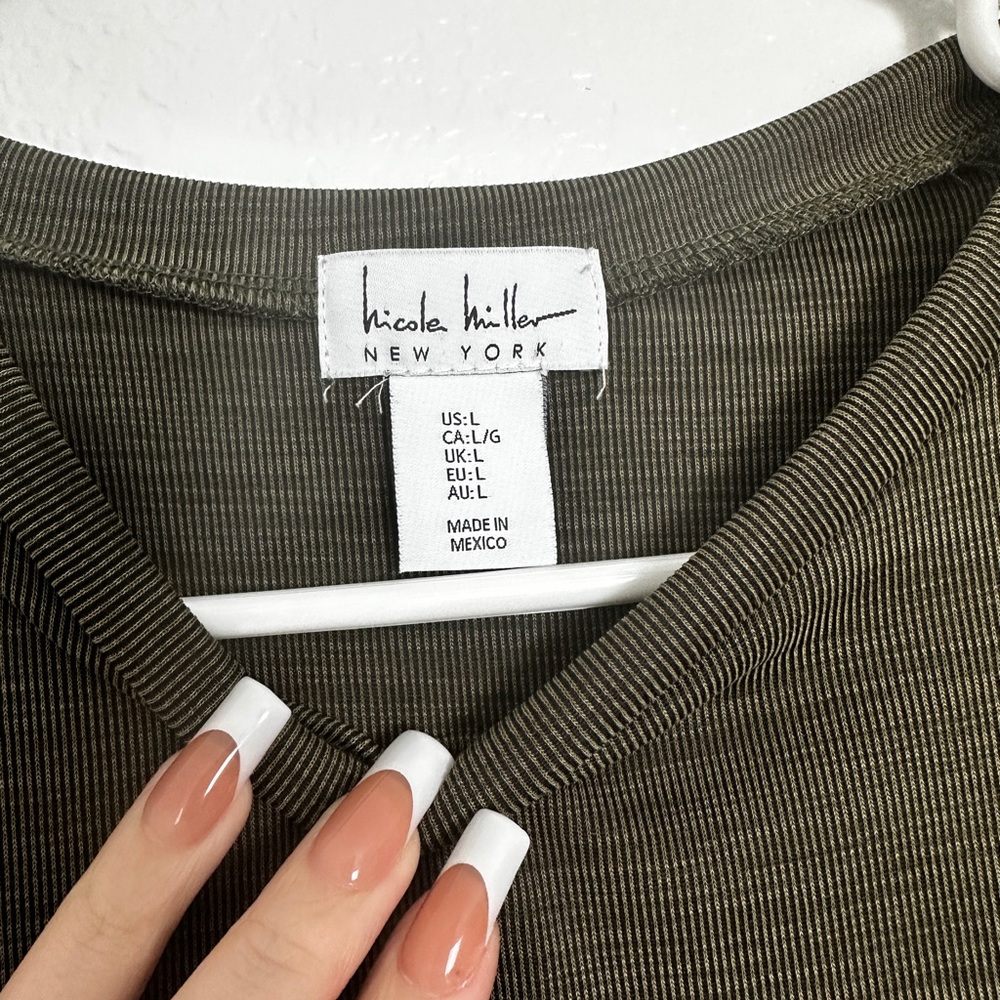 Nicole Miller Dress,  Dark Green, L
